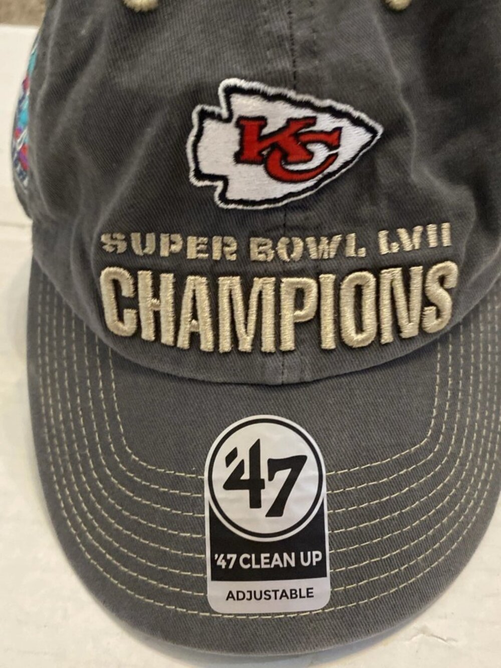’47 Kansas City Chiefs Super Bowl LVII Champions Oasis Clean Up Strapback NWT